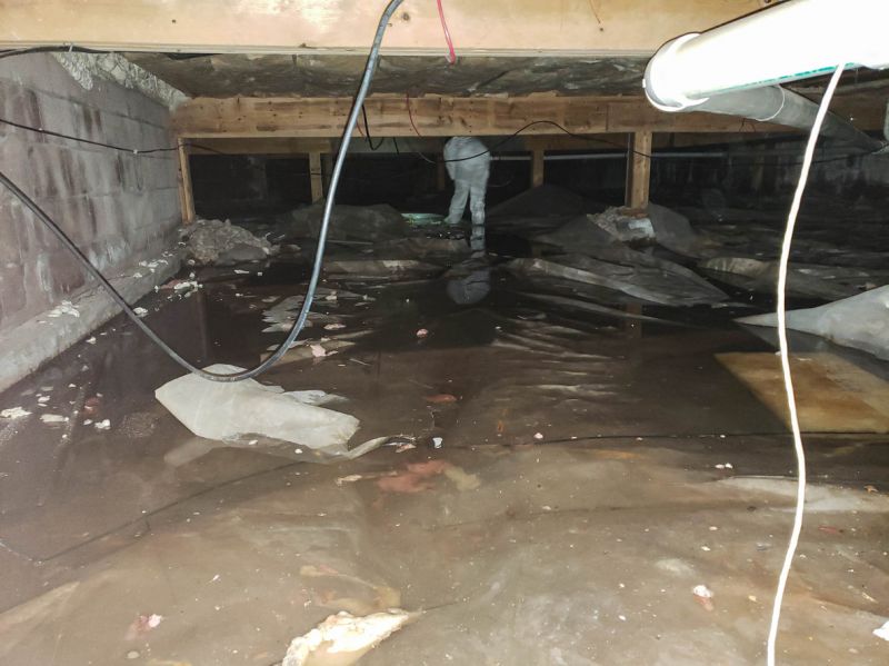 Sealed Crawlspace Floor